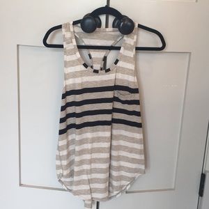 Lululemon cotton racerback stripped tank